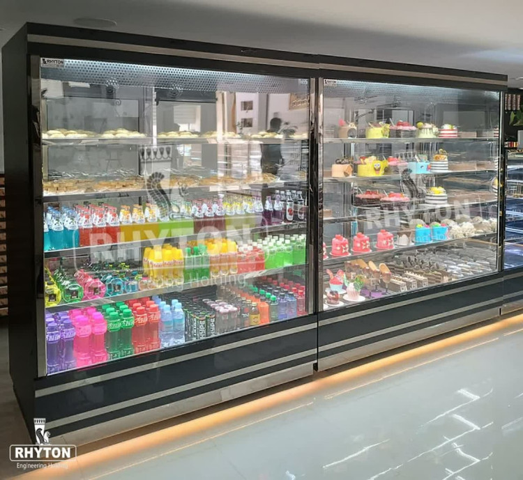 یخچال ویترینی مناسب کافی شاپ و قنادی با طراحی صنعتی