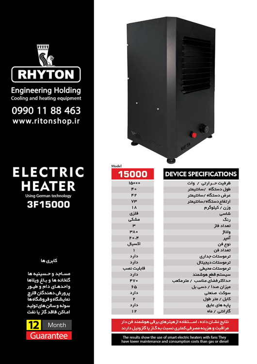 تنوع بی نظیرازمدل های فن دار،صنعتی