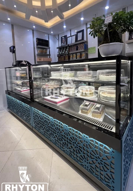 🍰یخچال شوکیک(ریتون شاپ) نمایش دسروشیرینی با نورپردازی